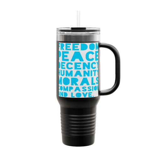 Human Values Insulated Travel Mug