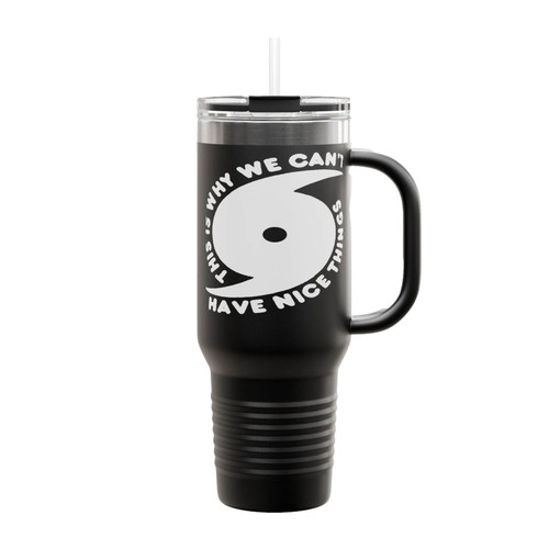 Hurricane Funny Weather Nice Things Insulated Travel Mug