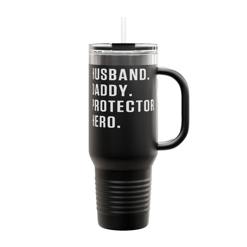 Husband Daddy Protector Hero Insulated Travel Mug