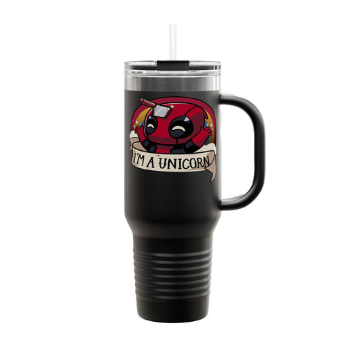 I'm A Unicorn Deadpool Insulated Travel Mug