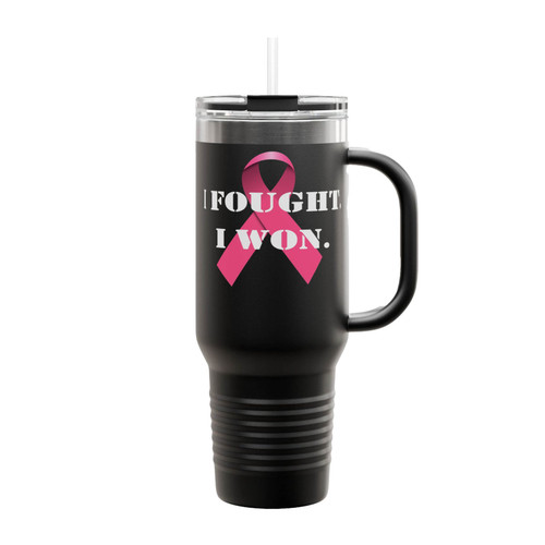 I Fought I Won Insulated Travel Mug