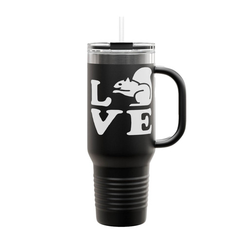 I Love Squirrels Insulated Travel Mug