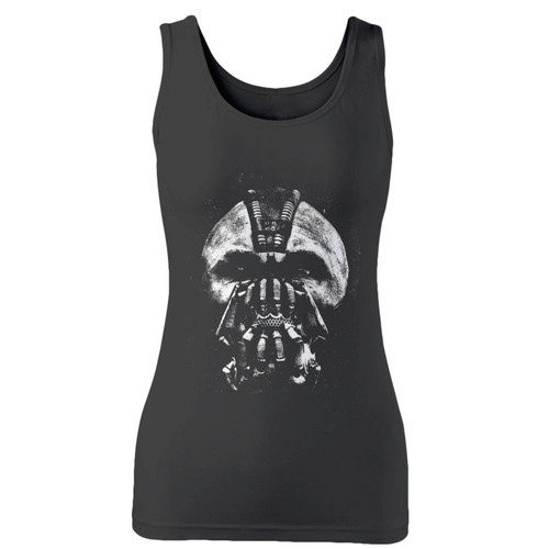 High quality print of this slim fit bane batman the dark rises women tank top will turn heads. And bystanders won't be disappointed - the racerback cut looks good one any woman's shoulders.
