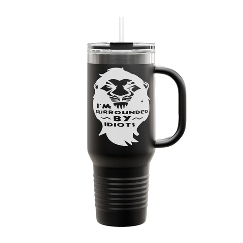 Im Surrounded By Idiots Lion King Insulated Travel Mug