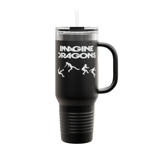 Imagine Dragons Silhouette Art Insulated Travel Mug