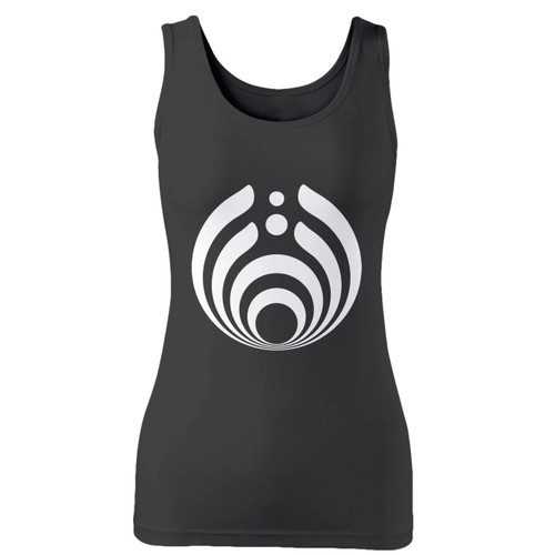 High quality print of this slim fit bassnectar logo women tank top will turn heads. And bystanders won't be disappointed - the racerback cut looks good one any woman's shoulders.