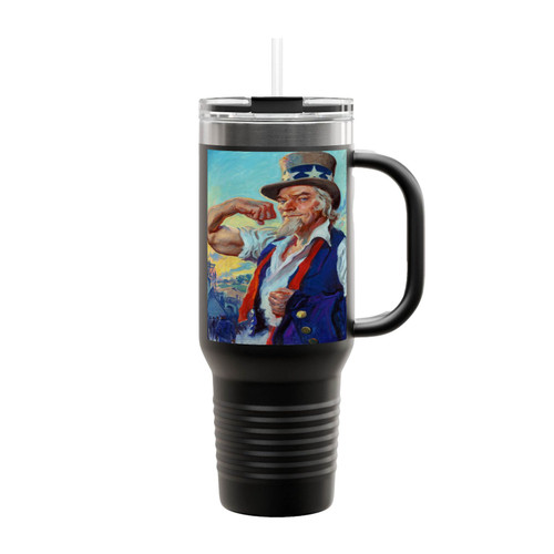 Its Time To Build A Stronger America Uncle Sam Insulated Travel Mug