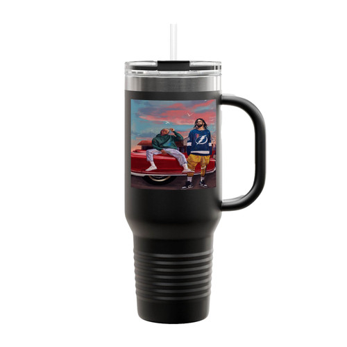 J Cole Ft Kendrick Lamar Art Insulated Travel Mug