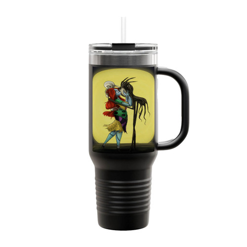 Jack And Sally Loving Kiss Insulated Travel Mug