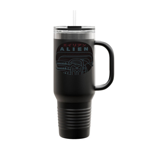 Japanese Alien Icon Insulated Travel Mug