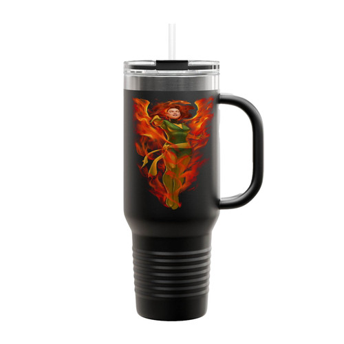 Jean Grey Dark Phoenix Comics Insulated Travel Mug