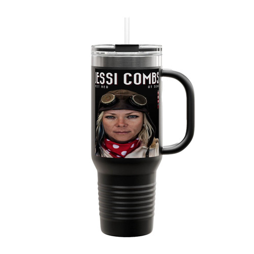 Jessi Combs Meet Her At Sema Cover Insulated Travel Mug