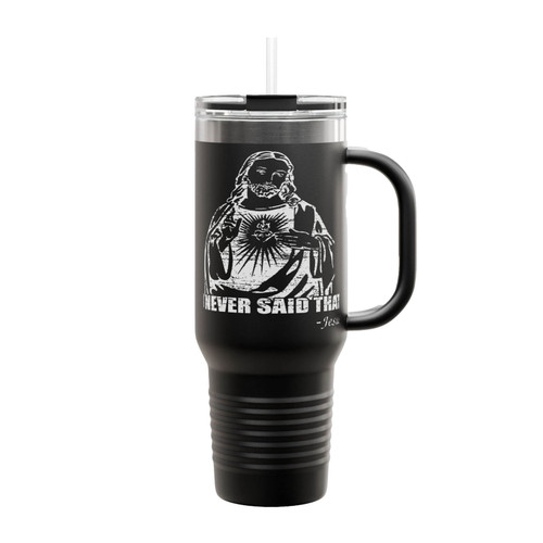 Jesus Christ I Never Said That Insulated Travel Mug