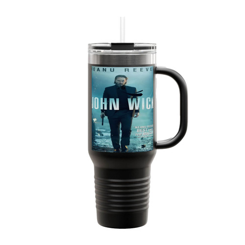John Wick Keanu Reeves Insulated Travel Mug