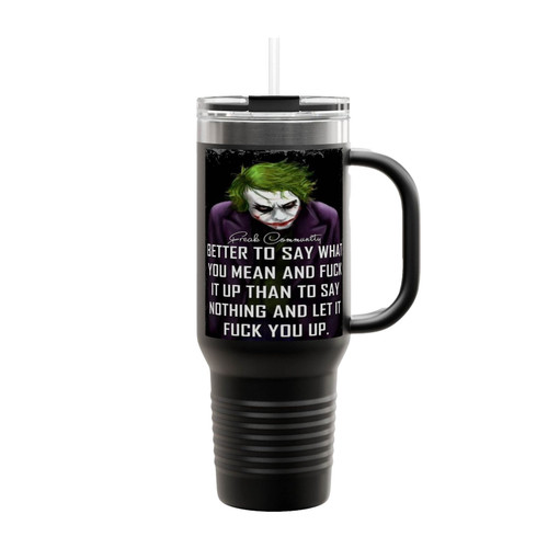 Joker Funny Quotes Insulated Travel Mug
