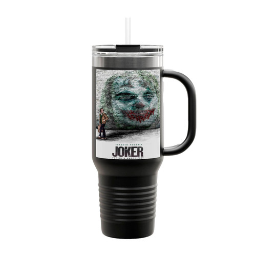 Joker Wall Face Art Insulated Travel Mug