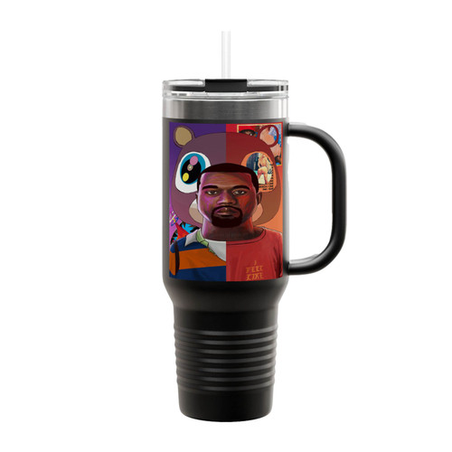 Kanye West Hip Hop Music Insulated Travel Mug