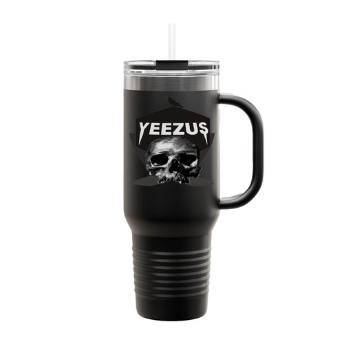 Kanye West Skeleton Raven Bird Insulated Travel Mug