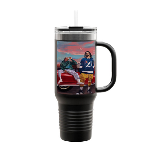 Kendrick Lamar Rapper Art Insulated Travel Mug