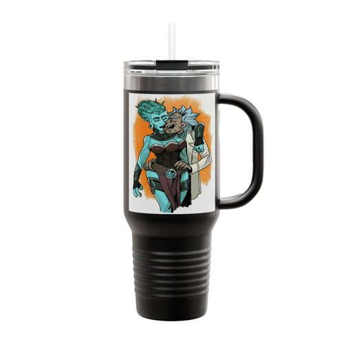 Kiara And Rick Kissing Insulated Travel Mug