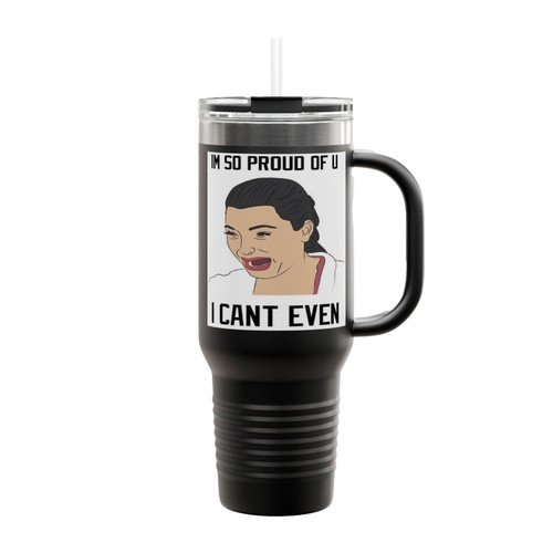 Kim Kardashian Crying Meme Insulated Travel Mug