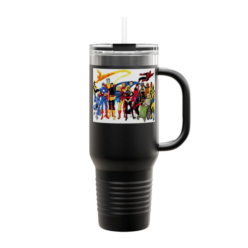 Kitty Pryde Human Torch Captain America Insulated Travel Mug