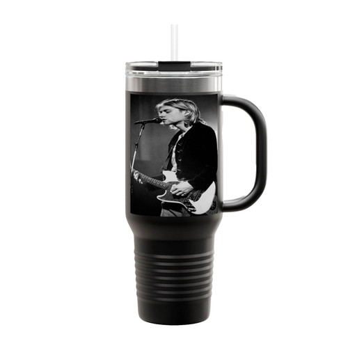 Kurt Cobain Seattle 1993 Singer Insulated Travel Mug