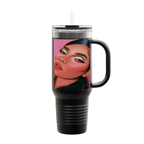 Kylie Jenner Art 1 Insulated Travel Mug
