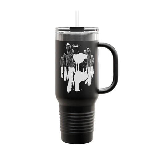Lama Cactus Silhouette Insulated Travel Mug