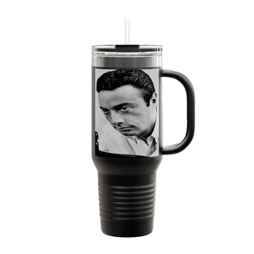 Lenny Bruce Black And White Insulated Travel Mug