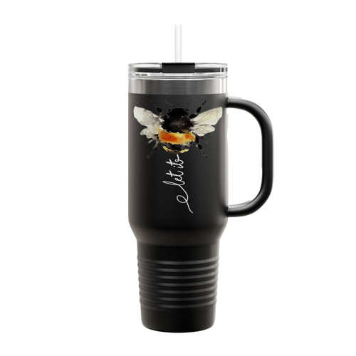 Let It Be Bee Insulated Travel Mug
