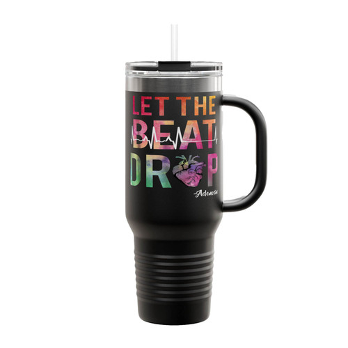 Let The Beat Drop Adenosine Insulated Travel Mug