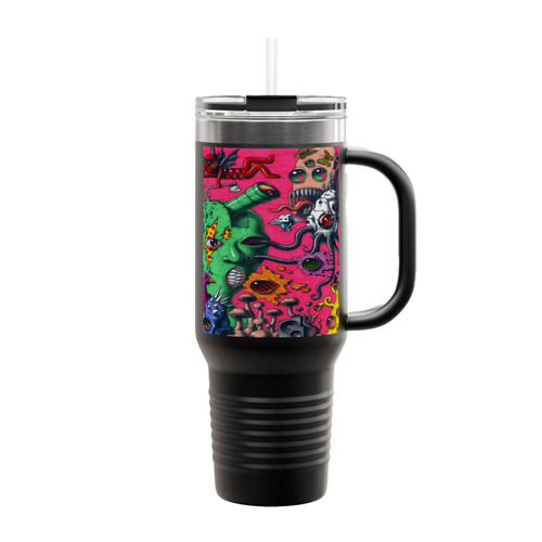 Little Trippy Demon Insulated Travel Mug