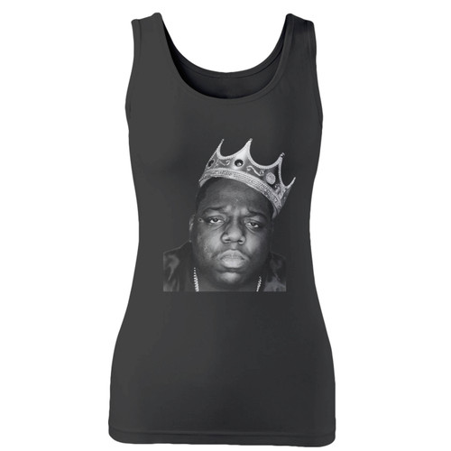 High quality print of this slim fit big notorious biggie smalls women tank top will turn heads. And bystanders won't be disappointed - the racerback cut looks good one any woman's shoulders.