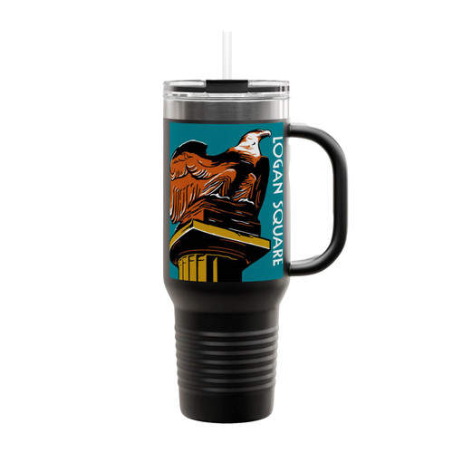 Logan Square Chicago Insulated Travel Mug