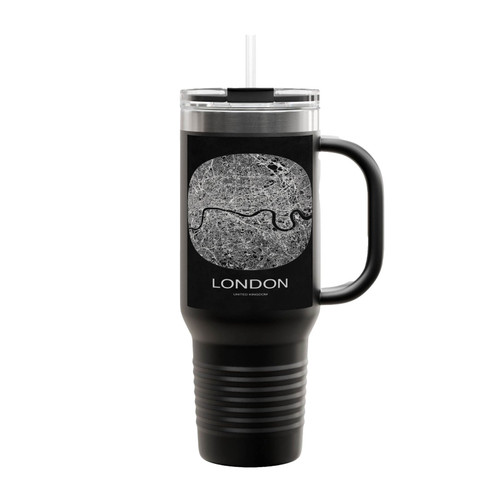 London City Map Insulated Travel Mug
