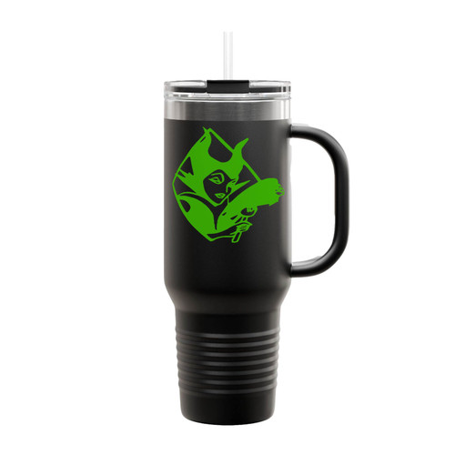 Maleficent Vinyl Decal Insulated Travel Mug
