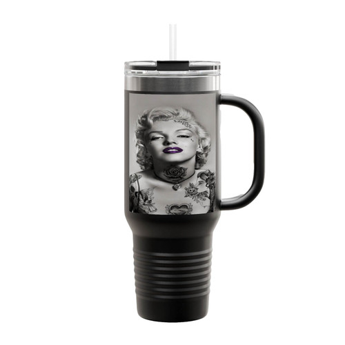 Marilyn Monroe Steampunk Tattoo Insulated Travel Mug