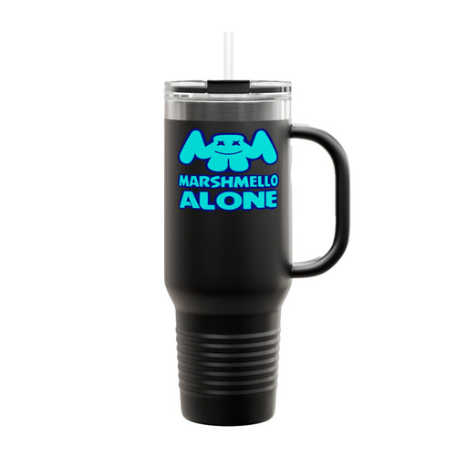 Marshmello Dj Music Alone Luminous Insulated Travel Mug