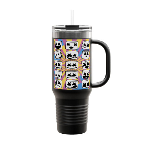 Marshmello Faces Insulated Travel Mug