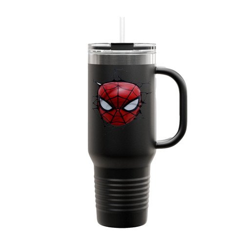 Marvels Spiderman Face Insulated Travel Mug