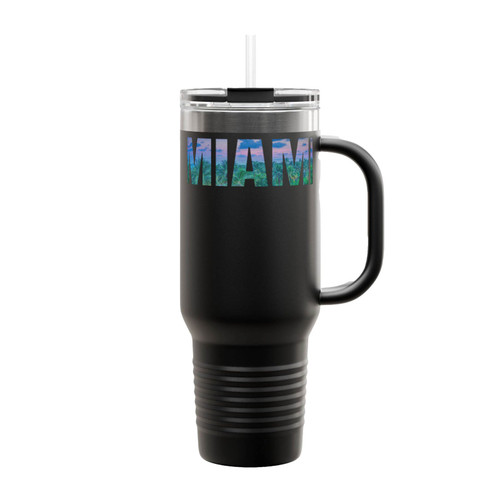 Miami Florida Art Deco Historic District Insulated Travel Mug