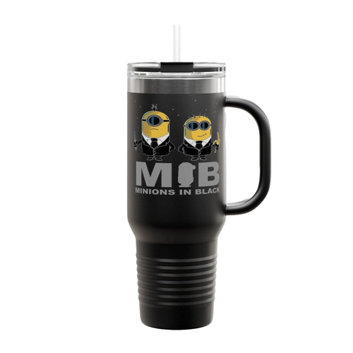 Mib Minions In Black Insulated Travel Mug