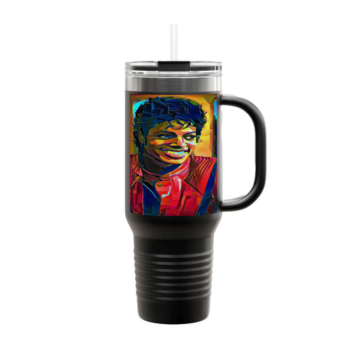 Michael Jackson Abstract Pop Art Insulated Travel Mug