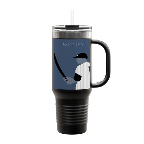 Mickey Mantle Yankees Baseball Player Insulated Travel Mug