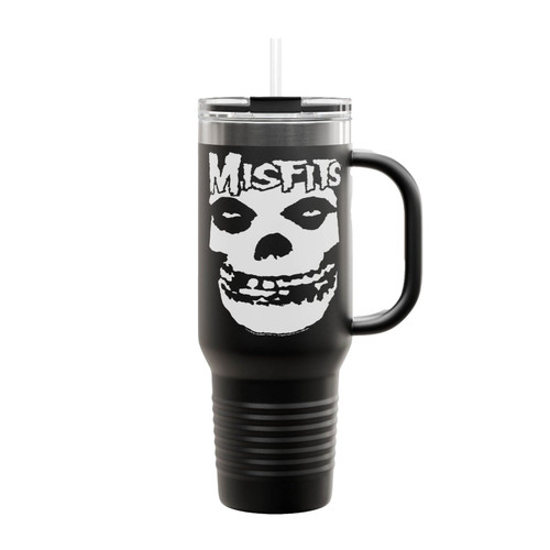 Misfits Distressed Skull Insulated Travel Mug