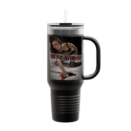 Model Kate Moss Megan Fox Trust Nobody Swag Insulated Travel Mug