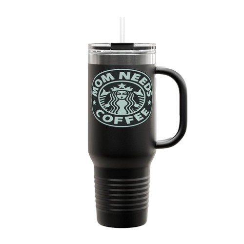 Mom Needs Coffee Insulated Travel Mug