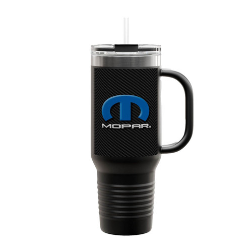 Mopar Dodge Carbon Insulated Travel Mug