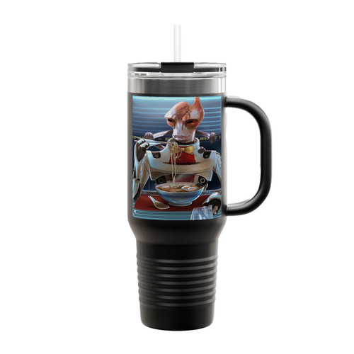 Mordin Solus Eat Noodles Insulated Travel Mug
